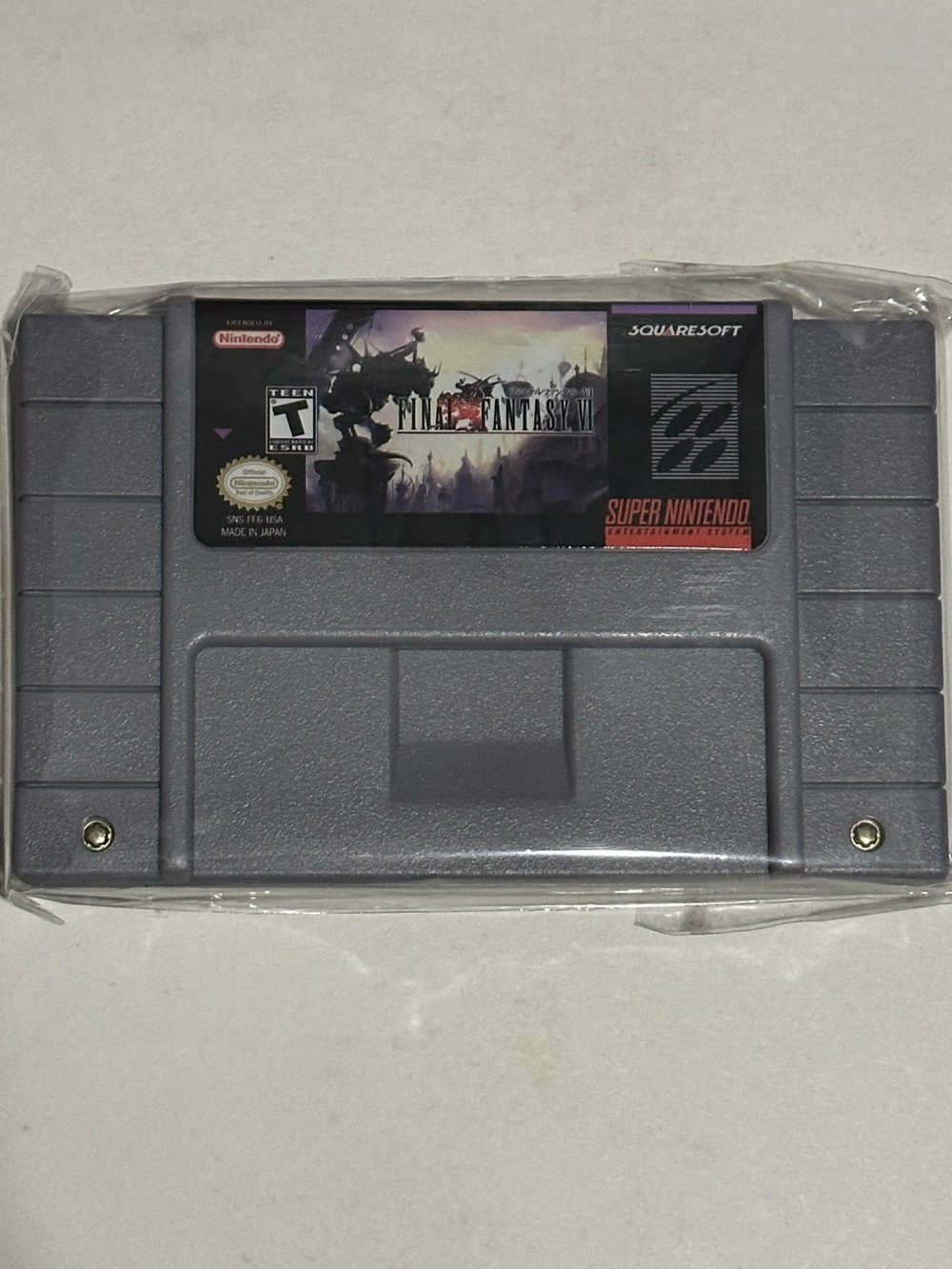 Super Nintendo Final Fantasy VI Game Cartridge